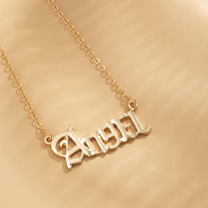 カスタムジオメトリックレトロレター「<span class=keywords><strong>ANGEL</strong></span>」ウエストチェーンセクシーファッションボディチェーンPVD金メッキジュエリーステンレススチールベリーチェーン - Product Image 5