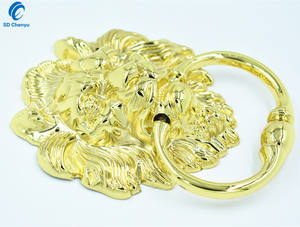 Bout de porte de Lion en or poli, 50 pièces, vente en gros d'usine - Product Image 5