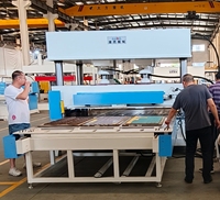 Máquina de Corte y Troquelado Automática Hidráulica PLC de Doble Plataforma con Alimentación a Ambos Lados para Espuma EVA, Esponja y Tela