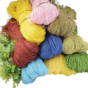 COOMAMUU Vendita Calda di Paglia Rafia Filato Naturale Crochet Filato Misto <span class=keywords><strong>per</strong></span> i Cappelli <span class=keywords><strong>Borse</strong></span> Cestini - Product Image 2