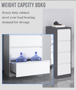 Thiết Bị Văn Phòng Chất Lượng Cao Tủ Đựng Hồ Sơ 4 Ngăn Bằng Thép Cán Nguội Tùy Chỉnh Bằng Kim Loại Cho Văn Phòng Tủ Ngăn Kéo Kim Loại Trường Học - Product Image 2