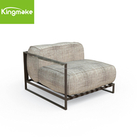 Ensemble de canapés en aluminium personnalisable haut de gamme Salon de jardin Ensemble de meubles de patio Meubles de jardin avec table basse