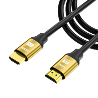 Câble Audio Vidéo Ultra Haute Vitesse 8K HDMI 2.1 avec PVC 8K 60HZ 4K 120HZ 48gbps Polybag Gris 6mm Moniteur d'Ordinateur Stock 1 Pcs YL-H030