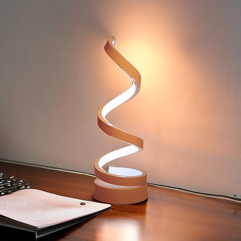 Современная настольная лампа креативная новейшая СВЕТОДИОДНАЯ белая Золотая декоративная настольная лампа для чтения