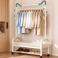 Séchoir à linge extérieur mobile, double niveau, en acier au carbone extra épais, détachable, robuste, moderne, peu encombrant et écologique
