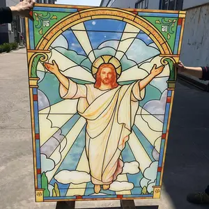 Huis Kerk Glas In Lood Interieur Koepels Antiek Glas In Lood Dakraam Kathedraal Veiligheid Digitaal Bedrukt Glas