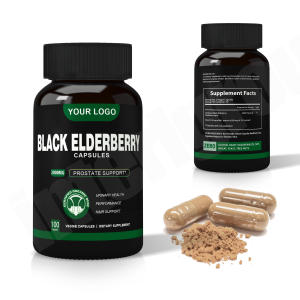 Ausreson Capsules de sureau noir Extrait de sureau Vitamine D3 Vitamine C et zinc-Capsules de sureau noir 5 en 1 - Product Image 1