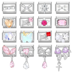 Conectores de Pulsera Delicados y Elegantes con Detalles de Diamantes, Componentes de Joyería para Anillos, Collares y Colgantes DIY - Product Image 2