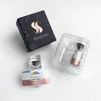 Boîte personnalisable de luxe en matériaux recyclés écologiques, couleur noire mate brillante, hologramme UV, papier artistique imperméable, mélange de noms, 3ml 2