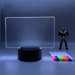 ไฟกลางคืน 3 มิติ 7 สี ปากกาเขียนลบได้ กระดานไฟเขียนซ้ำได้ สำหรับโต๊ะทำงาน ห้องนอนเด็ก ไฟ LED ช่วยการนอนหลับ ตกแต่งห้องสไตล์อินดัสเทรียล - Product Image 5