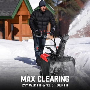 Sopladora de Nieve Turboalimentada, Máquina Industrial para Quitar Nieve, Escoba Rotatoria para Limpieza de Estacionamientos y Caminos - Product Image 5