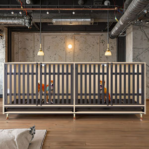 Большие уличные вольеры для собак из экологически чистой древесины, идеально подходят для гостиниц для животных, коммерческих питомников и безопасного домашнего содержания. - Product Image 6