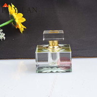 Flacons de parfum carrés en cristal transparent de luxe exquis 3ml 6ml 12ml avec logo personnalisé – Essentiels élégants en verre pour cadeau de Saint-Valentin