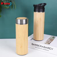 Bouteille d'eau isotherme écologique avec infuseur à thé et filtre, tasse de voyage en acier inoxydable à double paroi