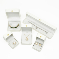 Boîtes à bijoux en cuir PU personnalisées directement de l'usine Emballage imprimé avec logo pour colliers