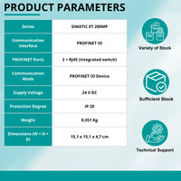 PLC SIEMENS Original CNC SIMATIC ET 200MP. Módulo de Interfaz de Dispositivo PROFINET IO 6ES7155-5AA00-0AC0