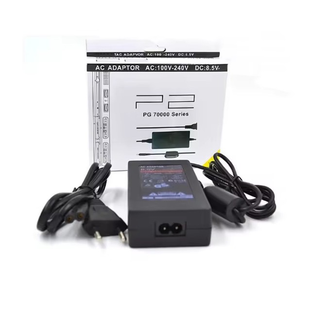 EU/US AC Adapter for PS2 70000 Console EU Plug AC Adapter Power Supply Converter for PS2 Wall Charger Travel Charger