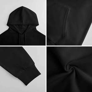 เสื้อมีฮู้ดสีดำล้วนสำหรับผู้ชายมีให้เลือกทุกสี - Product Image 3