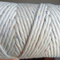 Cordon en coton simple de qualité supérieure RAINBOW DUST, couleur unie, fil pour macramé, corde en coton 5MM