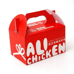 Mehrfach verpackung Food Box Hochwertiger goldener Lieferant Take Away Paper Box Chicken Nuggets Box