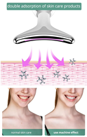 Appareil de massage électrique pour le cou, instrument de beauté chauffant, lumière colorée, peau douce, instrument de beauté pour le visage et le cou
