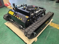 Ticari 35HP 80cm güverte fırça kesme makinesi 35HP motorlu otomatik askeri dereceli Tank biçme makinesi