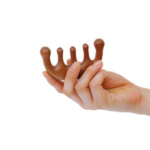 Peine de madera para masaje del cuero cabelludo, sándalo, Gua Sha, cuidado de los meridianos de la cabeza para hombres y mujeres - Product Image 1