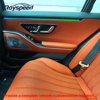 Kit d'accessoires intérieurs de voiture en cuir et aluminium de luxe, neuf, pour Mercedes-Benz Classe S W221-W223 S450 avec couleur personnalisée