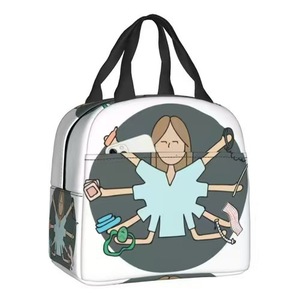 <b>Lunch</b> <b>Bag</b> <b>for</b> Doctor Gift Dropship Print on Demand Spacious Meal <b>Bag</b> Stylish Insulated Nurse Picnic <b>Bag</b> <b>for</b> <b>Women</b> Men - Product Image 2