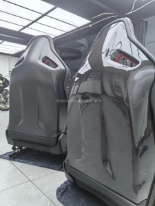 Siège sport en fibre de carbone DOS RS avec revêtement en daim pour B10 A3 A5 A6 A7 A8 Q3 Q5 Q7 - Product Image 4