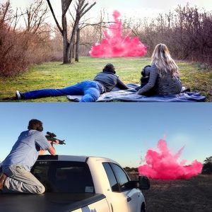 Ballons Cible Surprise Remplis de Poudre Bleue et Rose pour Révélation du Sexe, Fournitures de Décoration pour <span class=keywords><strong>Baby</strong></span> <span class=keywords><strong>Shower</strong></span>, Vente en Gros Usine - Product Image 4