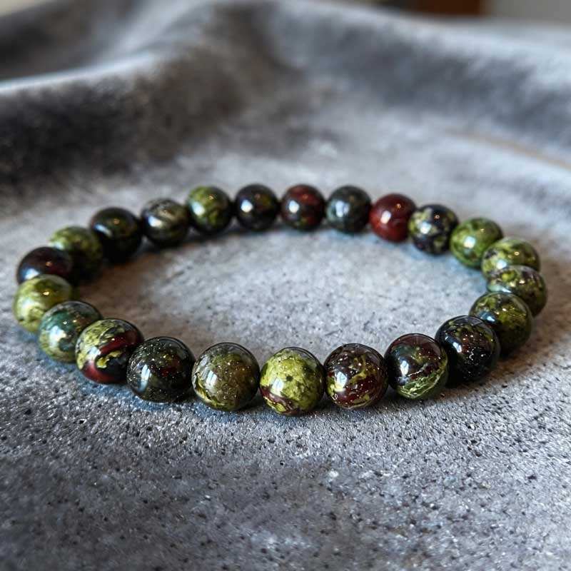 Bracelet en pierre de sang de dragon naturelle
