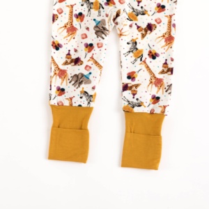 Pakaian Bayi Laki-laki Miozing 6 - 12 Bulan Piyama Bayi Bambu Ritsleting Ganda MOQ Rendah Pakaian Tidur Bayi Grosir Pakaian Bayi Bambu - Product Image 4