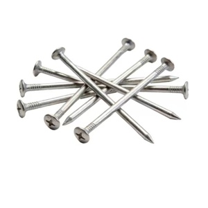 Clavos de alambre pulidos de acero galvanizado con vástago liso y zincado, precio de fábrica al por mayor - Clavos comunes para cemento/pared de grado DIY - Product Image 2