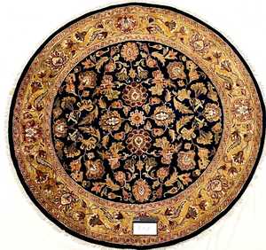 Лидер продаж, экологически чистый нескользящий круглый шерстяной однотонный персидский винтажный ковер в богемном стиле, ковер для дома - Product Image 1