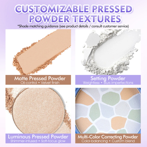 Poudre libre fixatrice personnalisée, minérale et chimique, avec paillettes corporelles, résistante à l'eau, écran solaire, contrôle du sébum, éclaircissante, lissante, effet mat longue tenue - Product Image 4