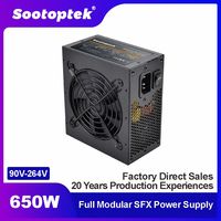 Sıcak satış tam Moduar ATX güç kaynağı 650W PSU için ince bilgisayar Pc durumda oyun 110V