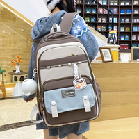 Sac à dos scolaire multifonctionnel en nylon 2025, imperméable, pour garçons et filles, avec port USB et fermeture éclair tendance – Vente directe usine