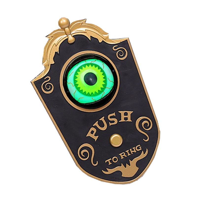 Анимационный глазный звонок со звуковыми эффектами, украшение для вечеринки на Хэллоуин и дома с привидениями, жуткие игрушки