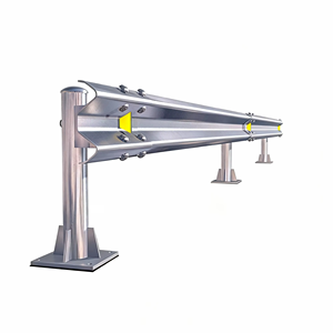 Barrière de sécurité routière à trois poutres galvanisées haute résistance GB 31439, barrière à câbles, prix usine, bloc d'espacement EN 1317 N2, poutre en H P - Product Image 2