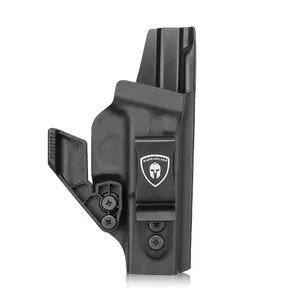 WARRIORLAND 1.5mm IWB Kydex Holster with Metal Clip and Plastic Holster Claw