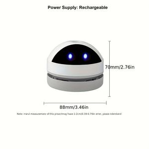 Mini aspirateur de bureau portable rechargeable par USB, <span class=keywords><strong>robot</strong></span> aspirateur de table, balayeuse, machine de nettoyage de la poussière pour ordinateur de bureau, clavier - Product Image 5