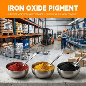 Poudre d'oxyde ferrique Fe2O3 pour la glaçure céramique, la coloration de la porcelaine, la résistance aux hautes températures, colorant inorganique - Product Image 2