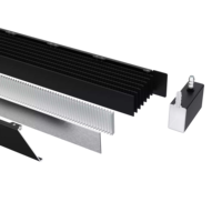 Radiateur de refroidissement par eau FREEZEMOD Server 2U, radiateur en aluminium ROHS pour 5 ventilateurs de 80 mm. SR-LP32-400F75