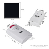 Capteur de détection de chute de tapis de pression sans fil tactile sûr pour l'alerte d'urgence