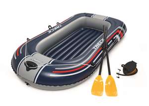 Bateau pneumatique de sport Bestway 61083 <span class=keywords><strong>Trek</strong></span> X <span class=keywords><strong>2</strong></span>,28 m x 1,21 m, bateau ponton, pêche, flottant, surf, plastique durable, pliable, PC - Product Image 4