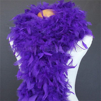 Bufanda de Color claro Boa de plumas de pavo para fiesta en casa, boda, decoración de Navidad, ropa artesanal DIY, disfraz, vestido de baile, accesorio