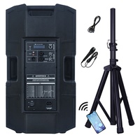 Bocina Profesional de 3000W con Woofer de 15" Sistema de Sonido para DJ/PA Line Array Inalámbrico Equipo de Karaoke con DSP Altavoz Activo Parlante