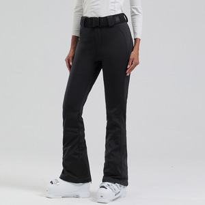 Nuevos Pantalones de Esquí para <span class=keywords><strong>Mujer</strong></span>, Ajustados, Transpirables, Resistentes al Viento e Impermeables, Gruesos, Cálidos, Elásticos, de Poliéster, para Deportes - Product Image 2