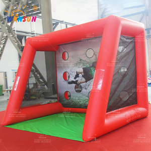 Juego de obstáculos inflable comercial winsun, juego de pelota de fútbol inflable favorito para niños, juego de deporte inflable - Product Image 3